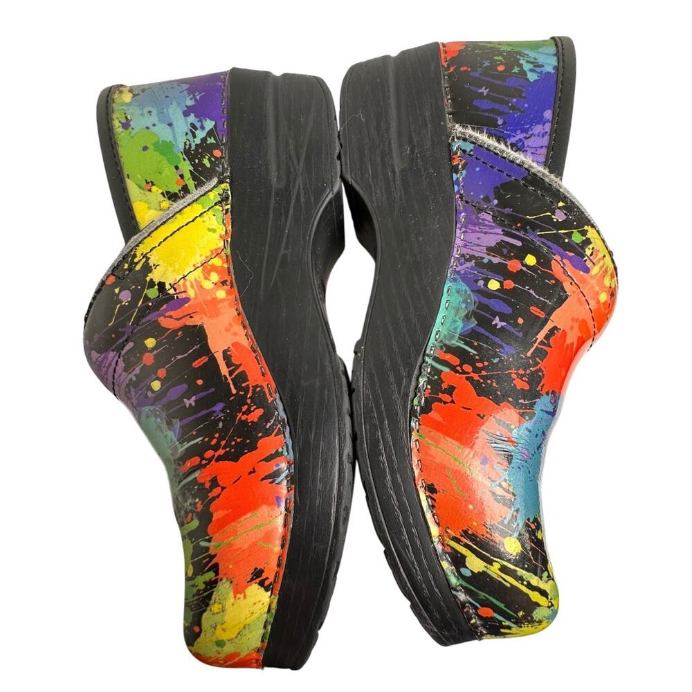 Dansko Multicolor Paint-Splash Clogs - Picture 13 of 16